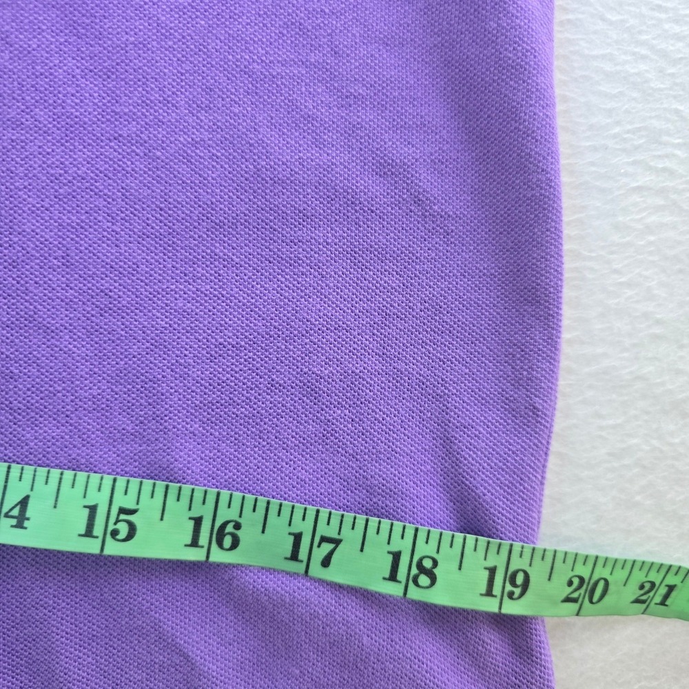 Polo Ralph Lauren 49S Womens Purple The Mesh Mini Short Sleeve Polo Dress Size M - Picture 8 of 9